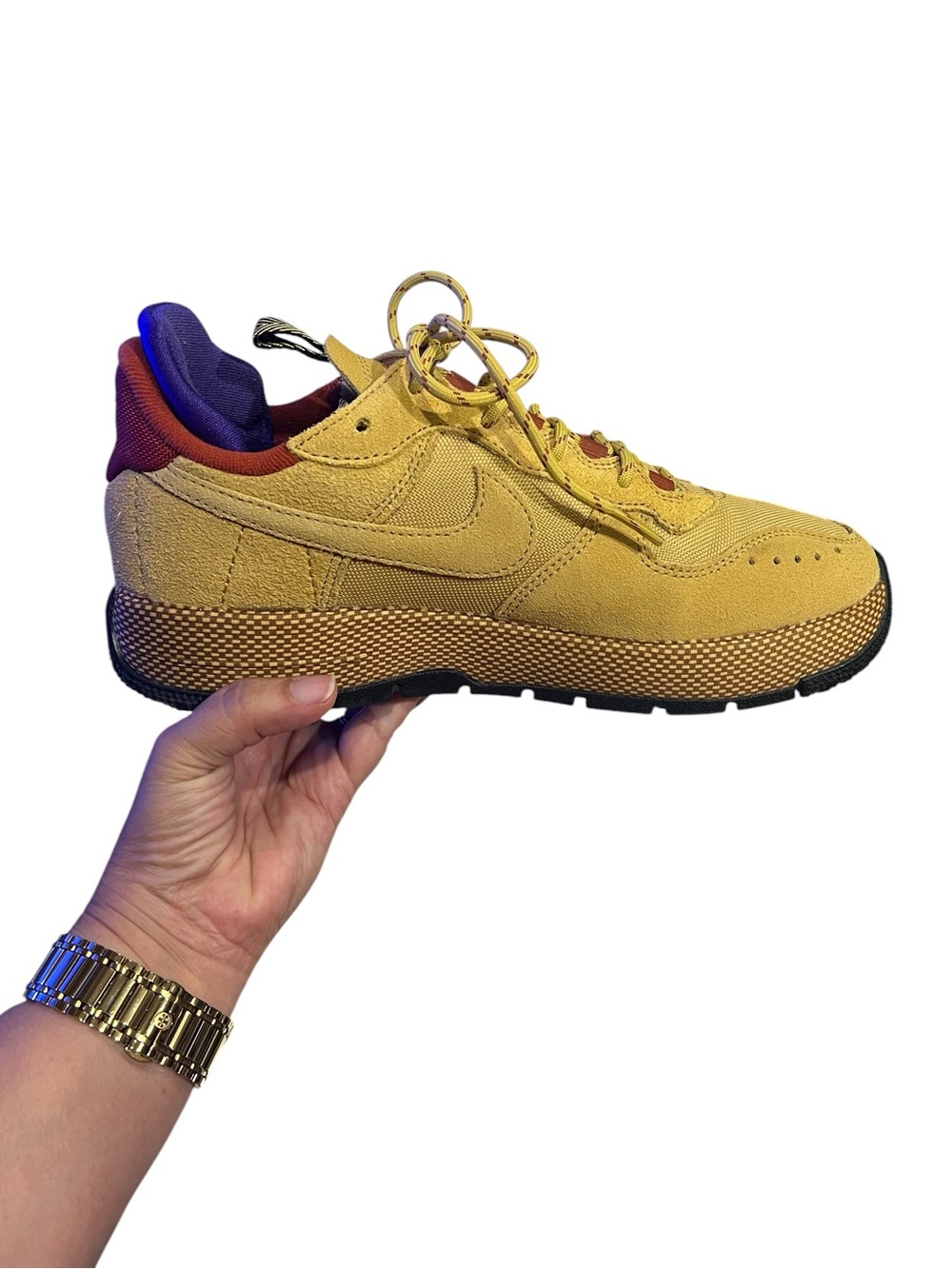 Nike Air Force 1 Wild Low Wheat Gold Size 9 Women’s New Without Box 🔥🔥🔥 - Picture 5 of 8